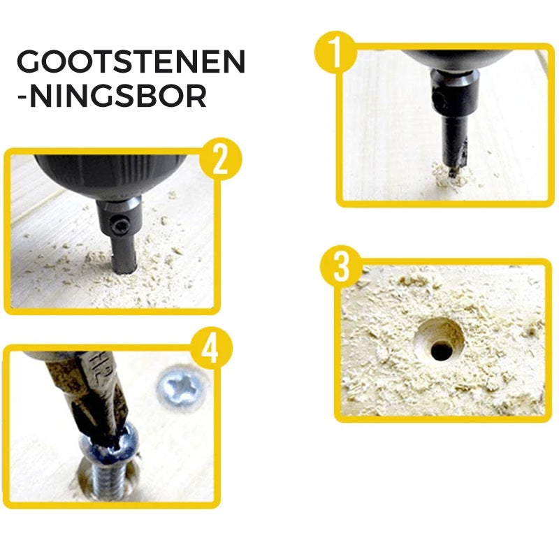 Verzinkboren (set van 5)