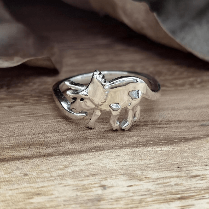 Verstelbare schattige dinosaurus ring