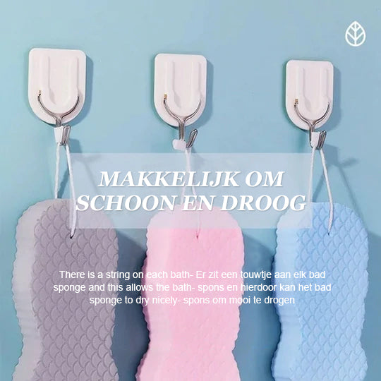 Superzachte exfoliërende badspons