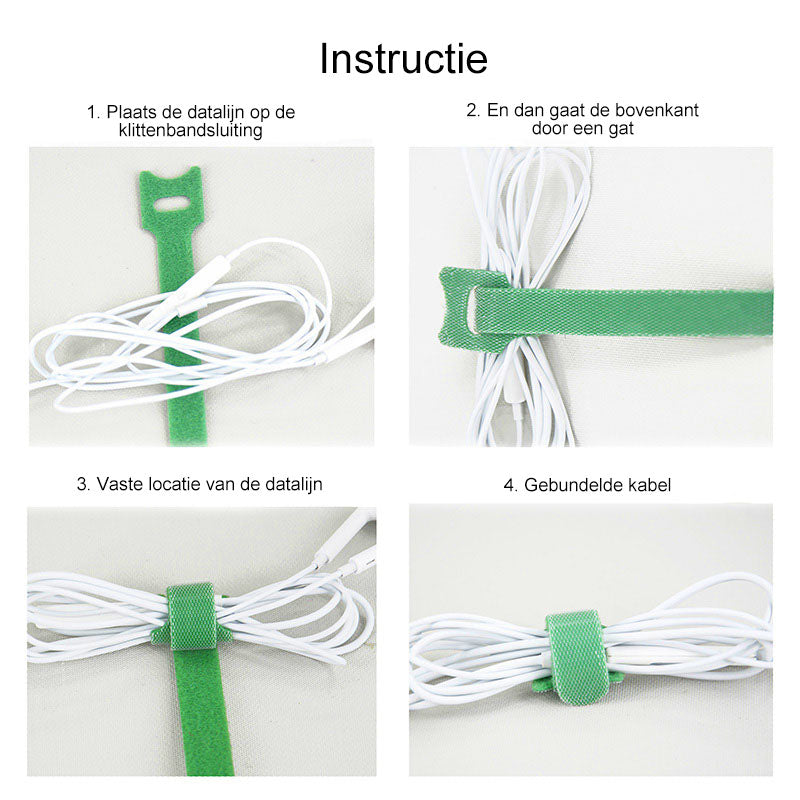 T-type zelfklevende klittenbandsluiting