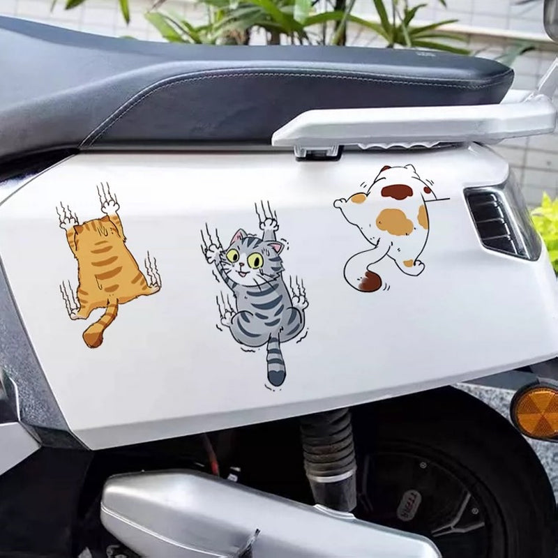 Leuke Kat Cartoon Auto Stickers