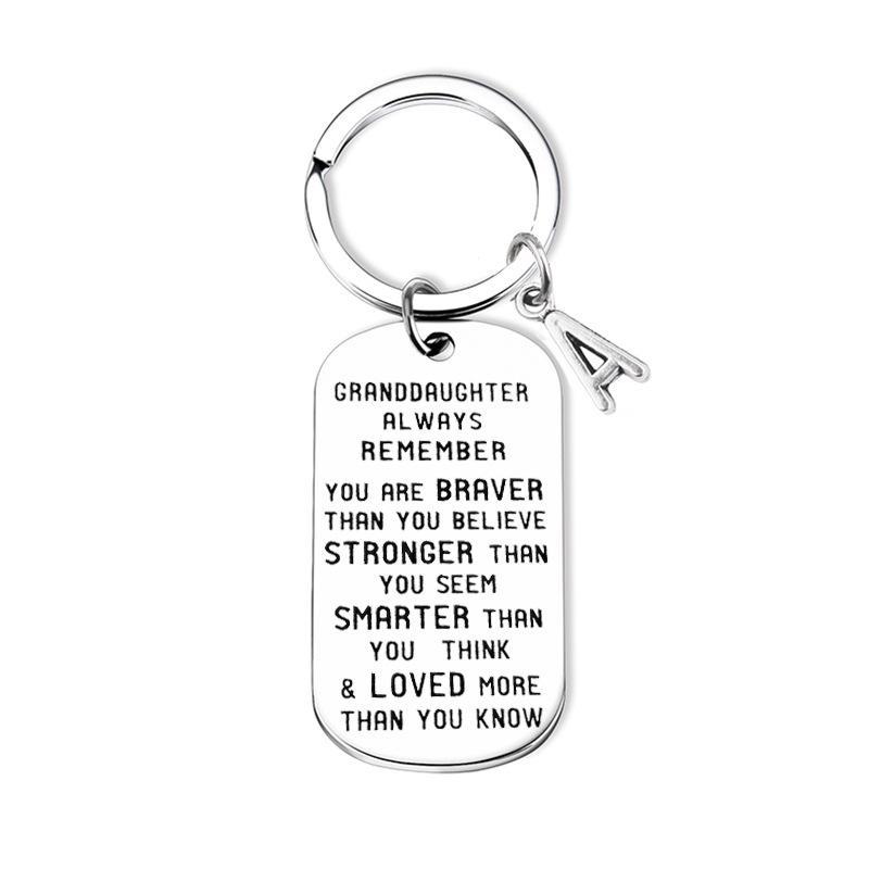 Aan mijn kleinzoon kleindochter zoon dochter  gespersonaliseerde geschenk sleutelhanger