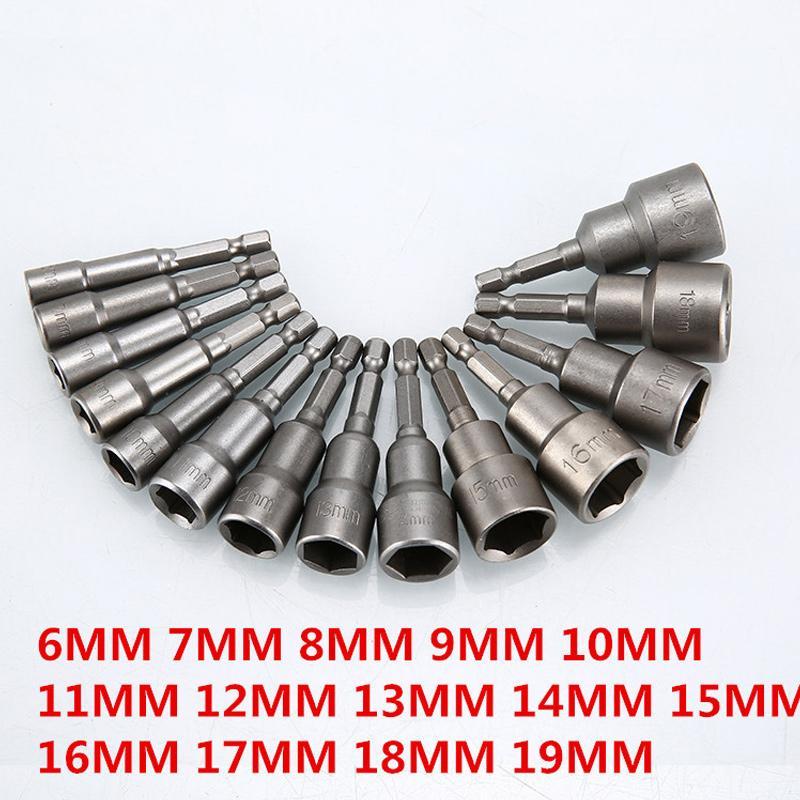 Extra diepe zeskantige bitdopboutmoersleutelbitset