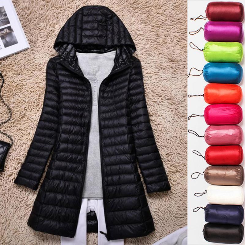 Lichtgewicht Mid-Length Jacket voor Vrouwen