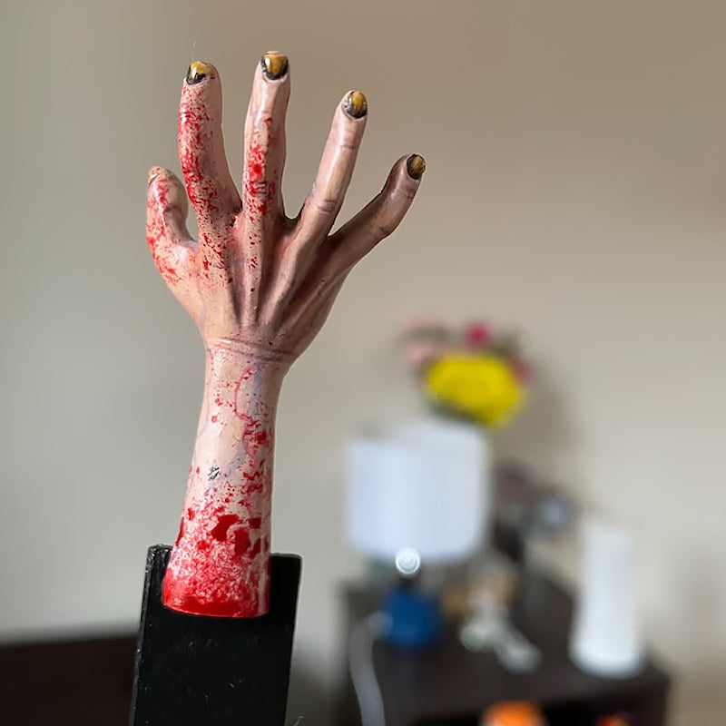 Halloween Ornamenten Enge Hand Bladwijzer