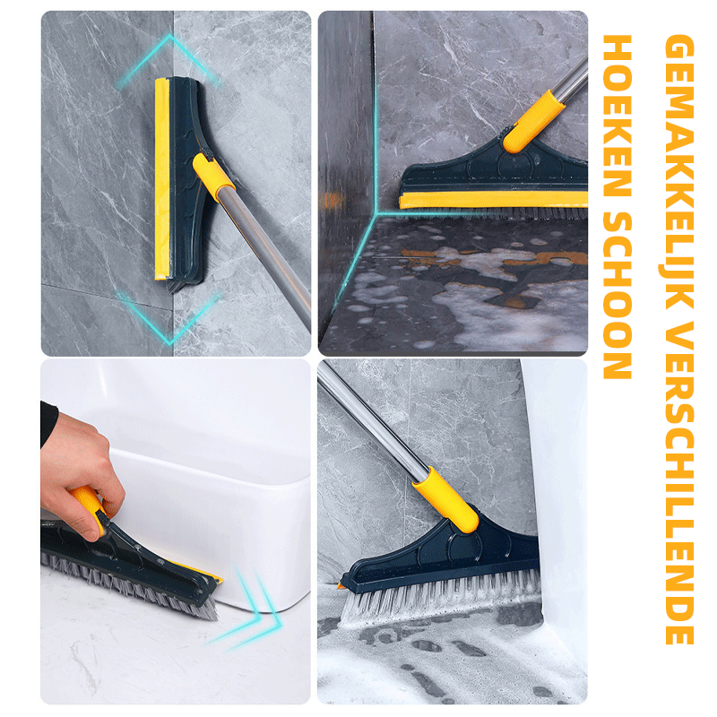 2 in 1 Vloerborstel Schrobborstel