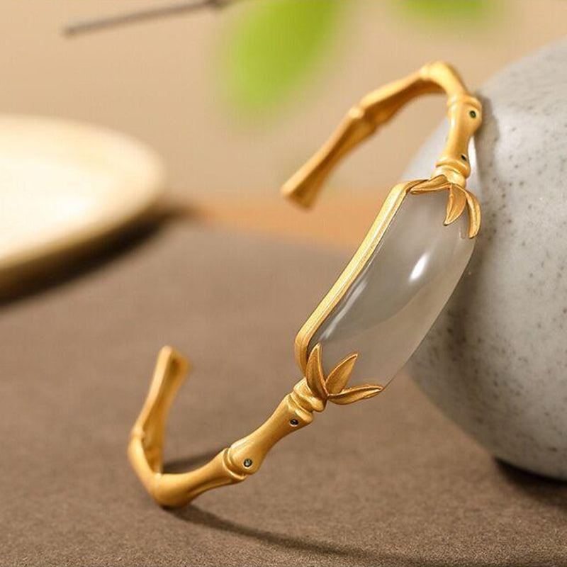 Elegante antieke bamboe armband