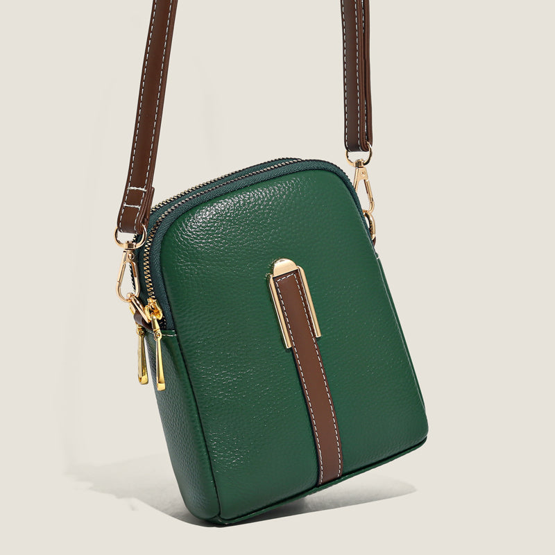 Lychee patroon lederen mobiele telefoon tas