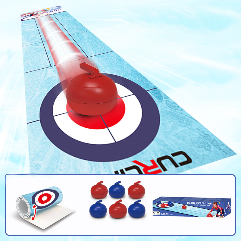 Curlingspel voor mini-tafelsporten