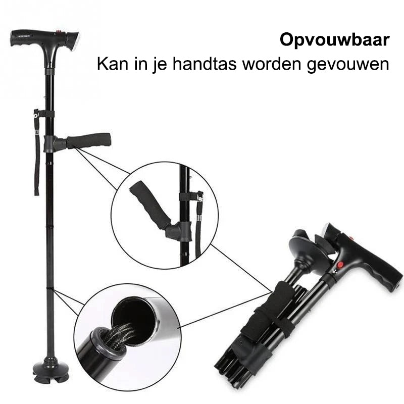 Telescopische opvouwbare wandelstok