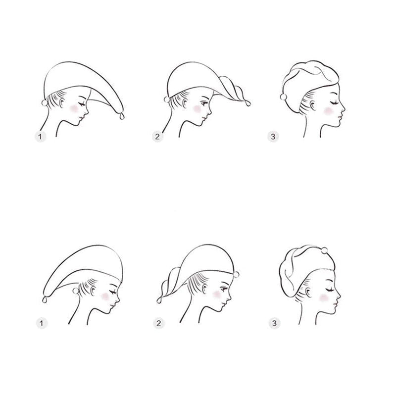 Dubbellaags koraalfluwelen sneldrogende haarkap