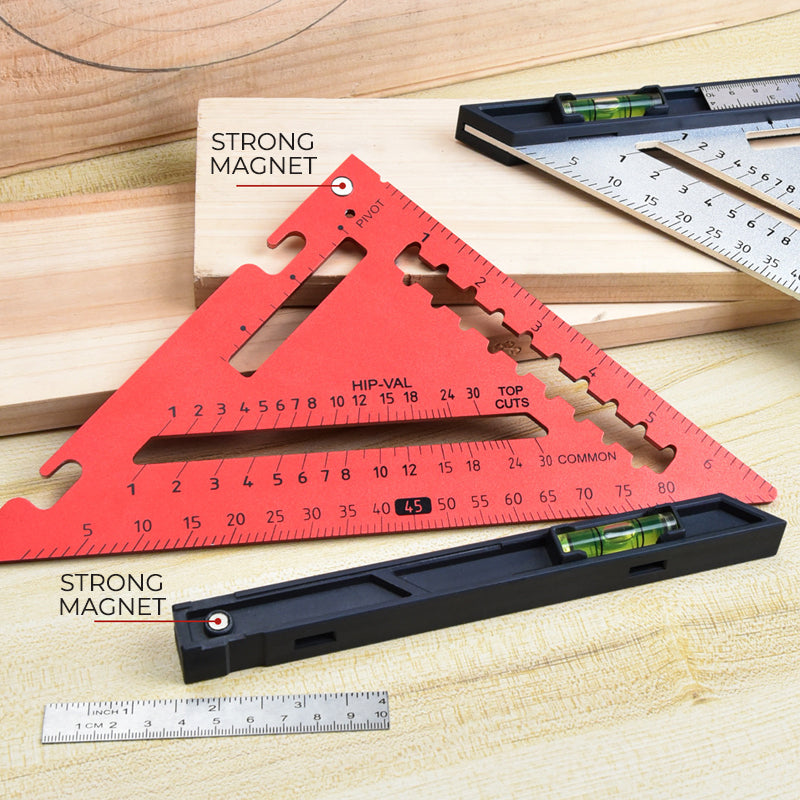 Detachable Adjustable Angle Woodworking Triangle Ruler
