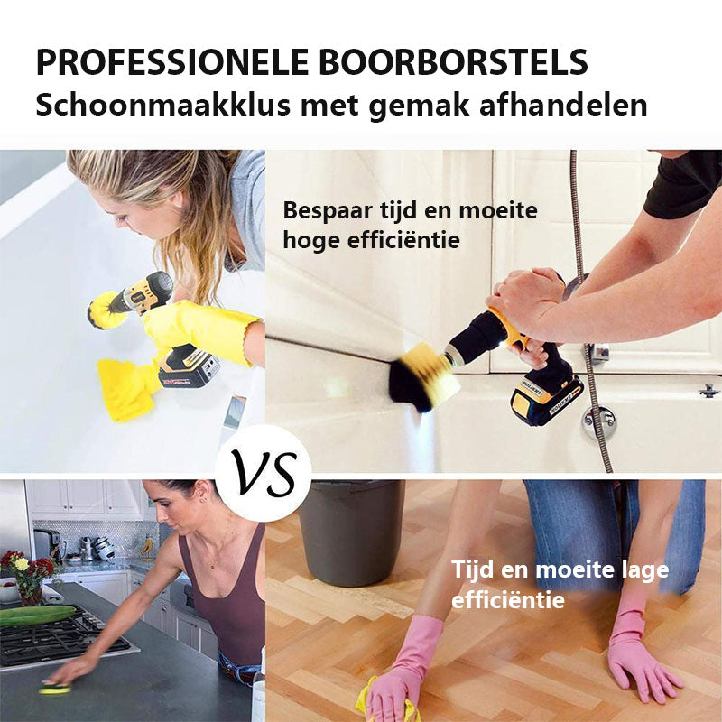Krachtige schrobborstelreiniger