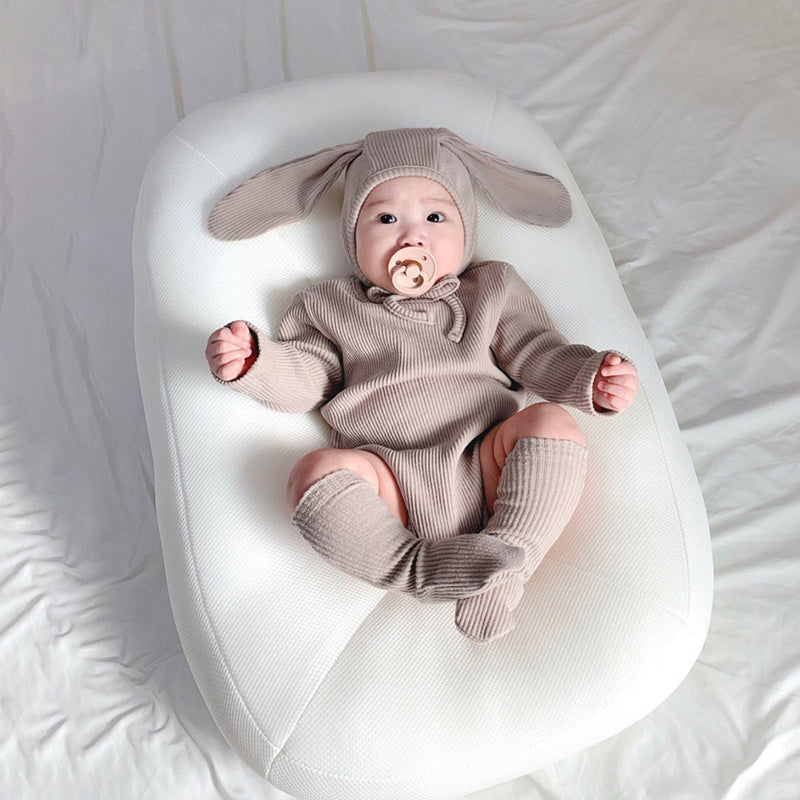 Bunny oren babybody met lange mouwen