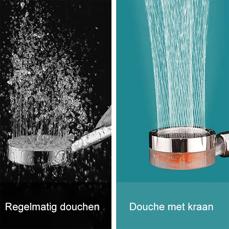 Draaibare hogedruk douche
