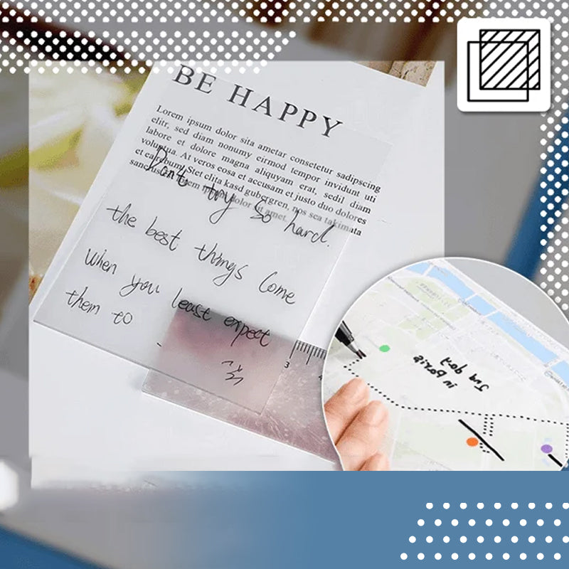 Magische Doorschijnende Plak Notities