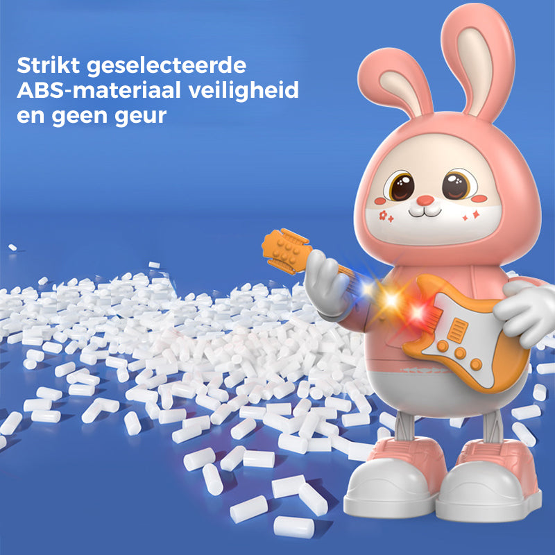 Schattig speelgoed voor gitaristen van konijnen