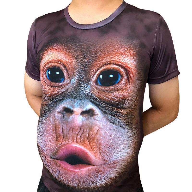 Grappig Gorilla 3D T-shirt