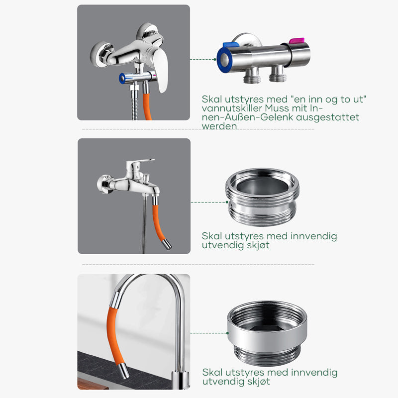 Universele opschuimende verlengbuis