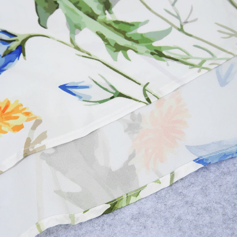 Voorverkoop>Casual jurk met ronde hals en print