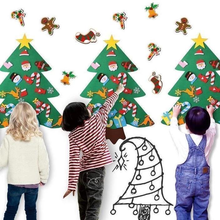 DIY vilten kerstboom (Beste cadeau voor kinderen)