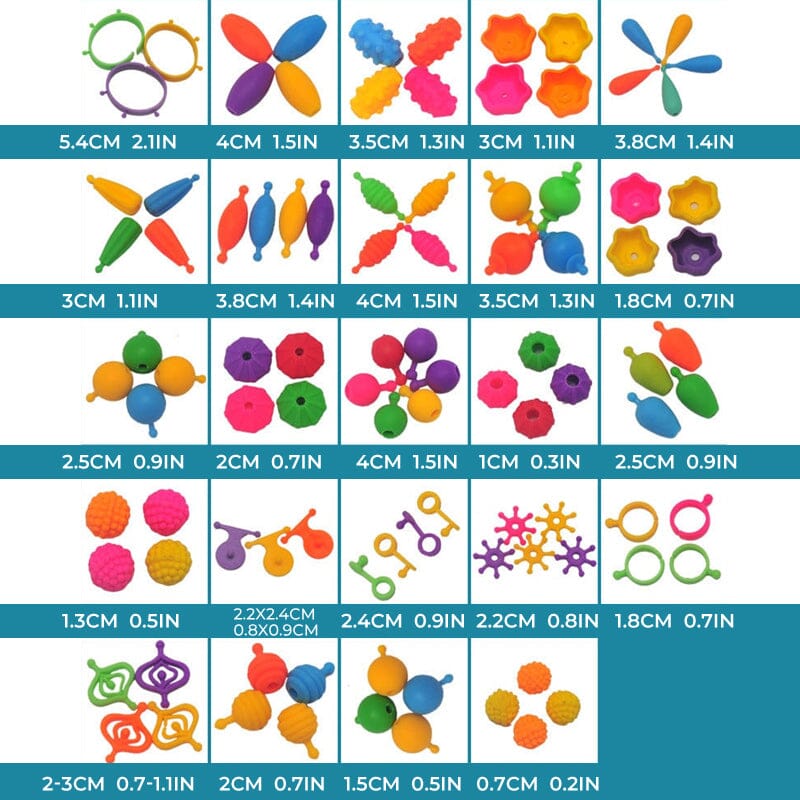 Kindersieraden maken van klikkralen