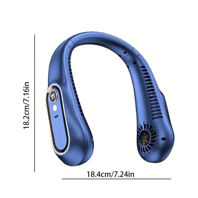 Nekventilator Oplaadbare USB-koelventilator 5 snelheden instelbaar