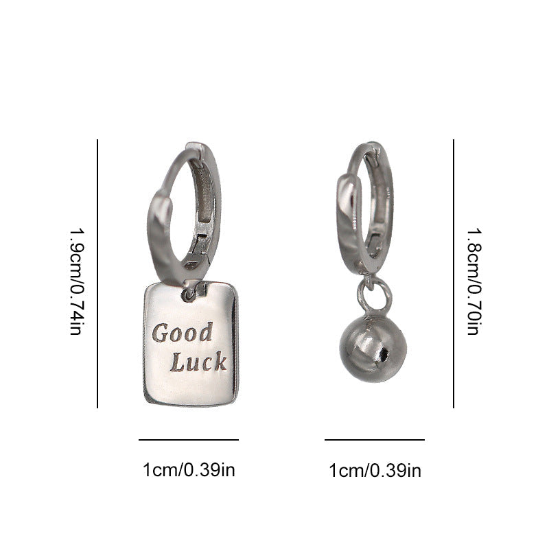 Lucky alfabet oorbellen