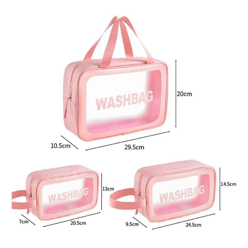 Doorschijnende make-up tas