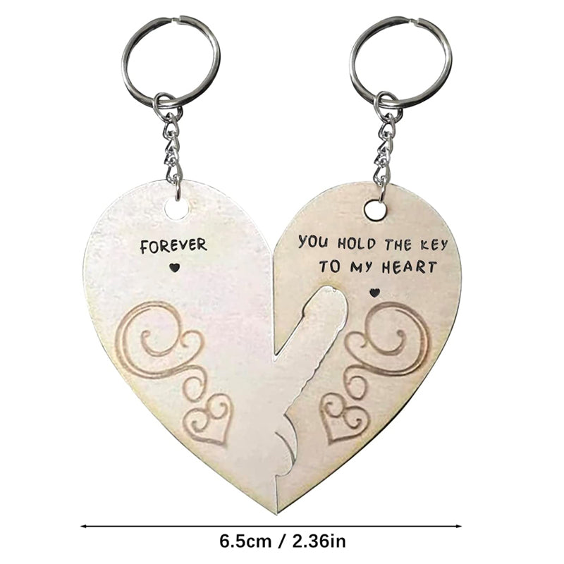 Je hebt de sleutel tot mijn hart en voor altijd paar sleutelhanger