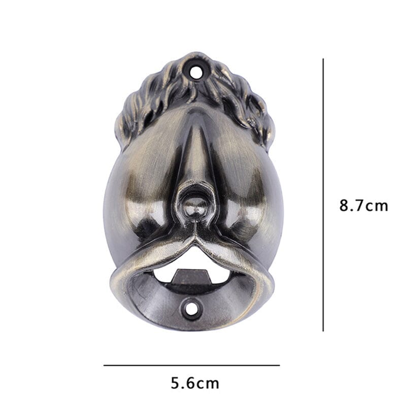 Flessenopener Wandmontage Gegoten Bronzen Sculptuur: De Godin