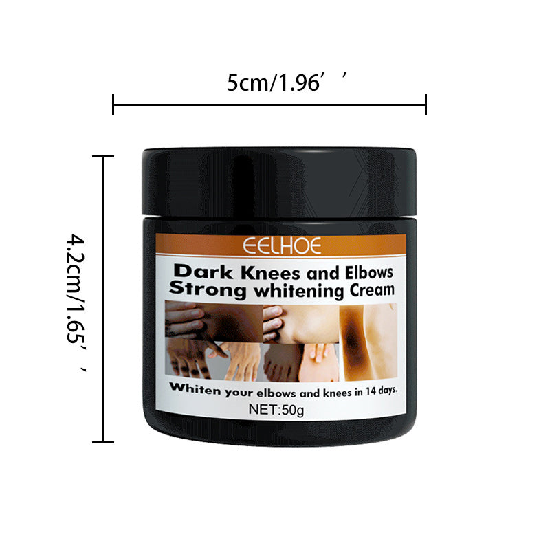 Donkere knieën en ellebogen Sterke bleekcrème