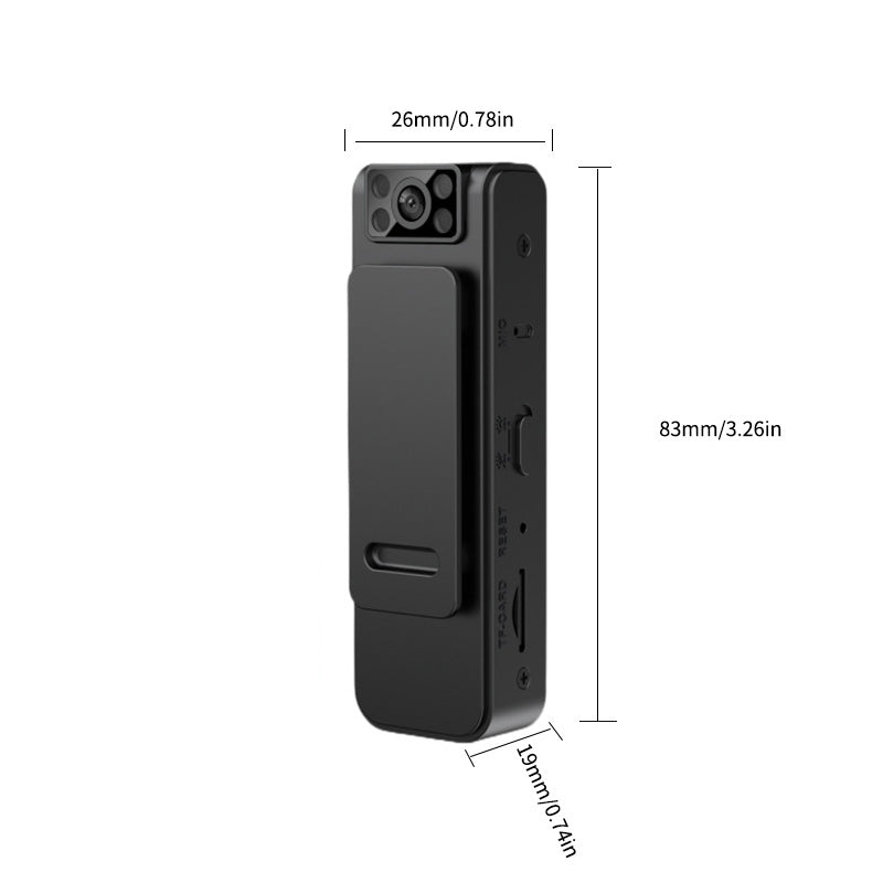 HD magnetische achterclipcamera