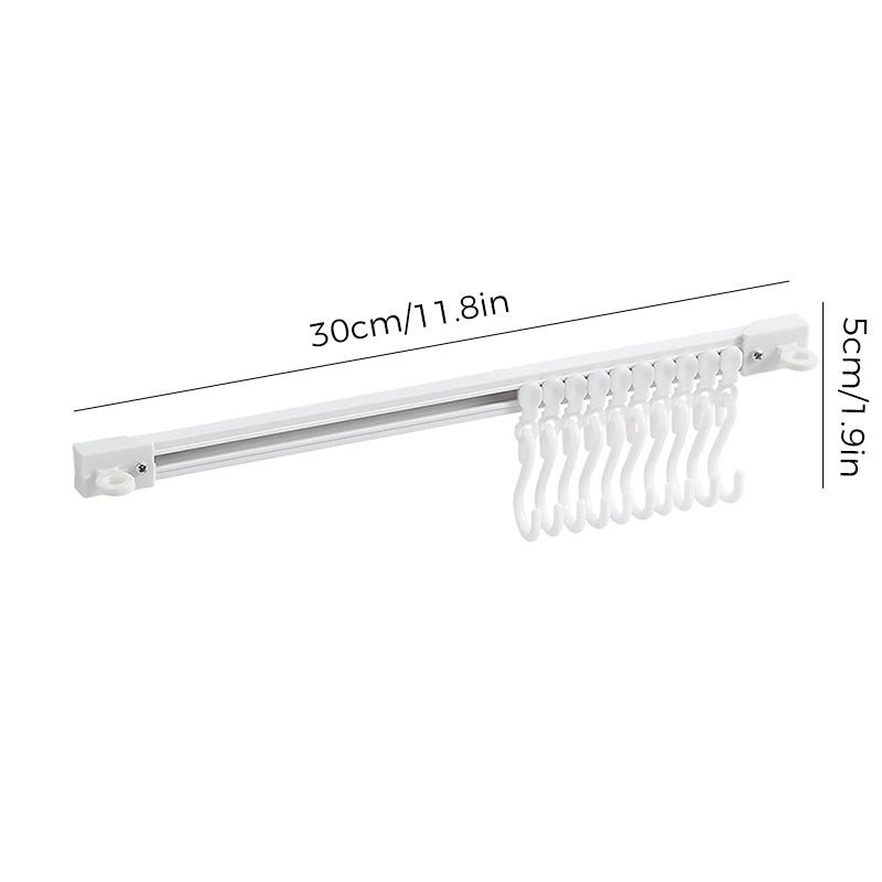 Multifunctionele schuifrailhaak