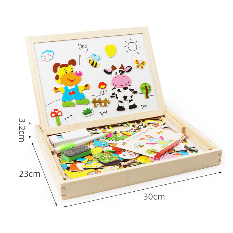Magnetisch didactisch wit bord 2 in 1