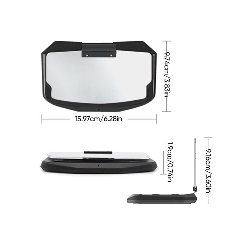 HUD-navigatieprojector met draadloos opladen