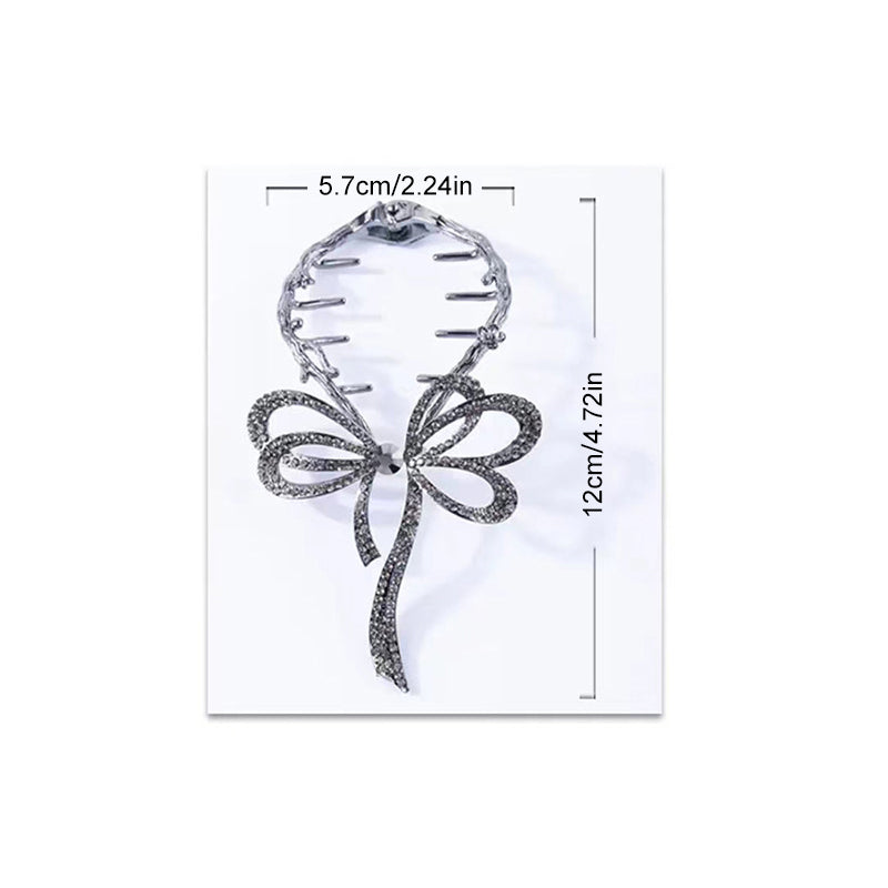 Bow ponytail hair clip