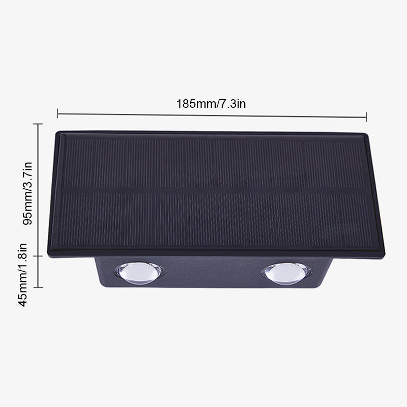 Buitenwandlamp op zonne-energie