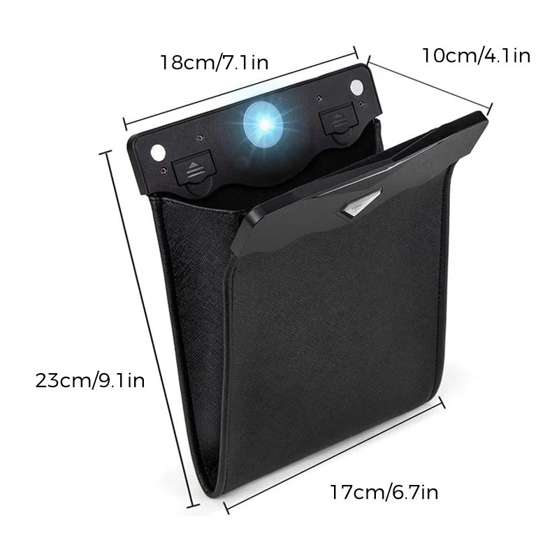 Waterdichte auto lederen prullenbak