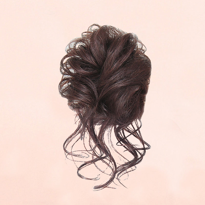 Rommelige knot haarstukjes
