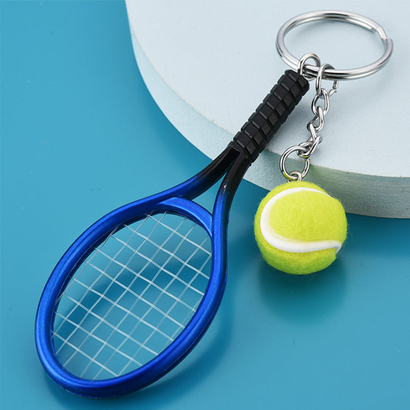 Mini tennisracket sleutelhanger