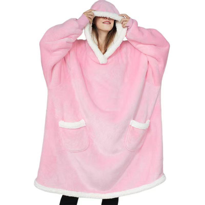 Vrijetijds Unisex Lange Deken met Capuchon