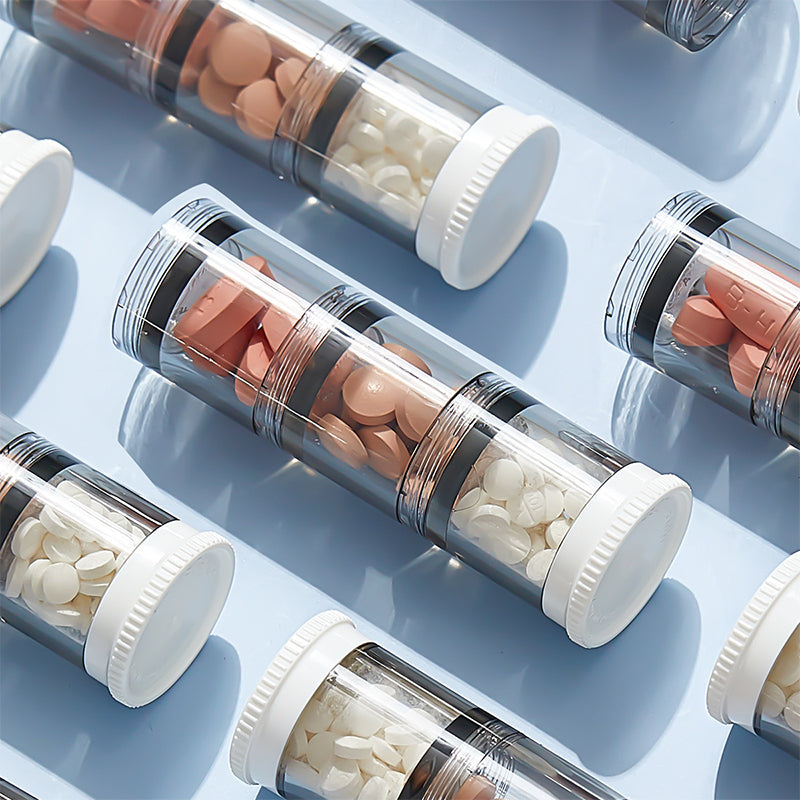 Draagbare wekelijkse pillendoos met hoge capaciteit