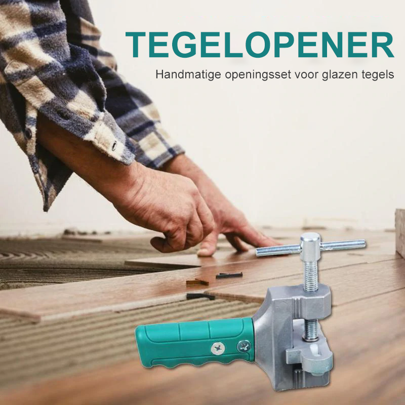 Gereedschap set voor het snijden van glazen tegels