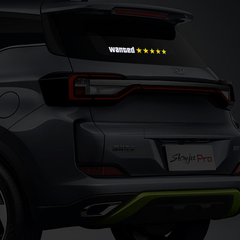 Lichtgevende bumpersticker