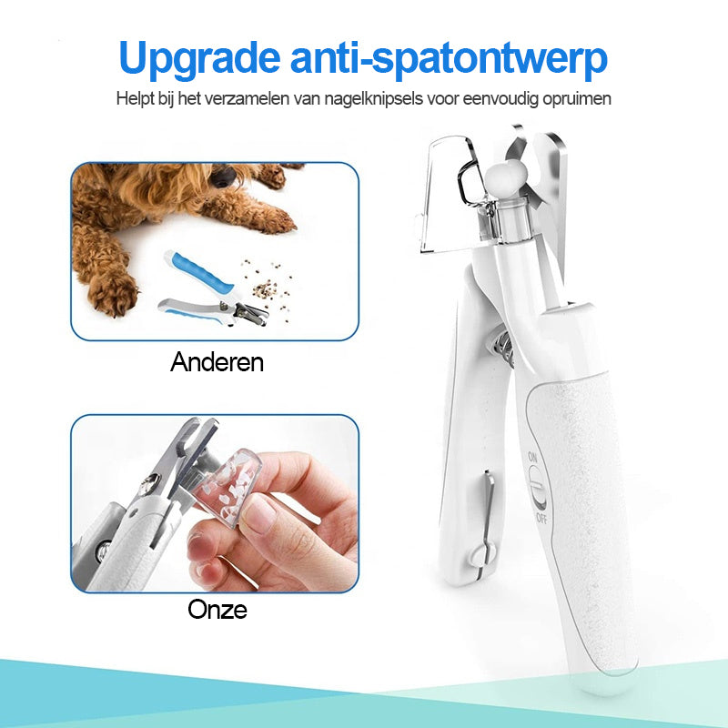 Professionele LED-licht nagelknipper voor huisdieren