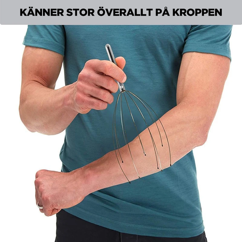 Haarstimulatie en ontspanning Handheld hoofdmassageapparaat