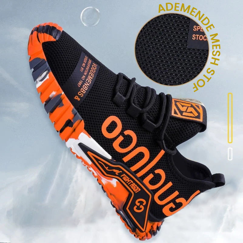 Ademende lichtgewicht sneakers met stalen neus