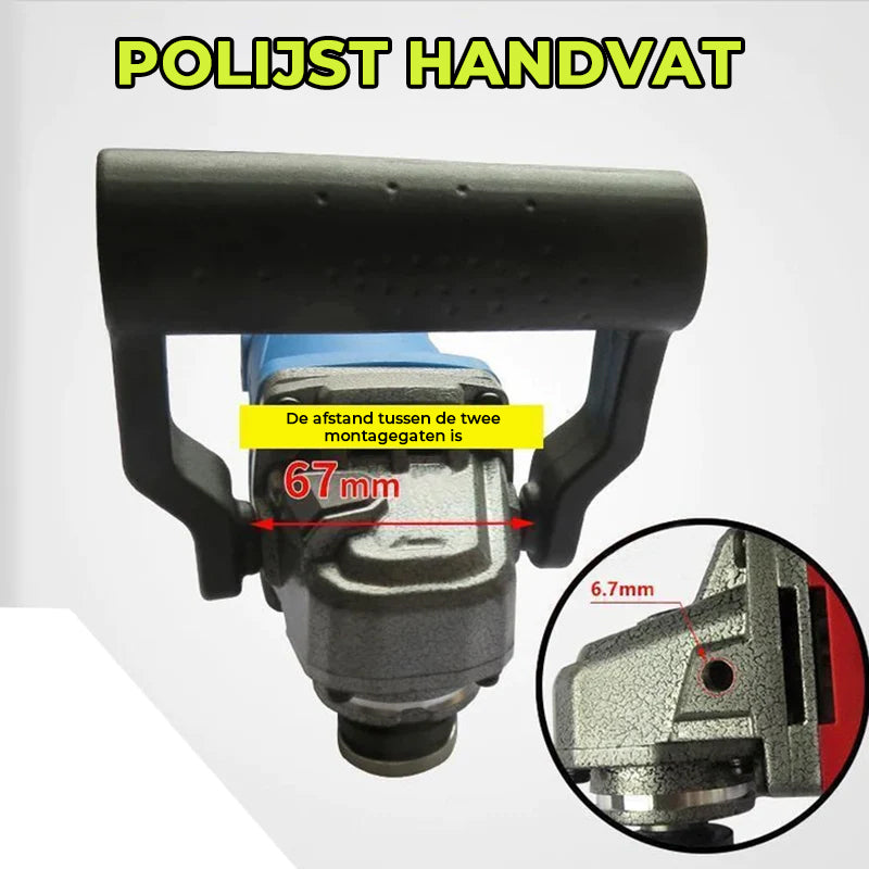 Handgreep haakse slijper