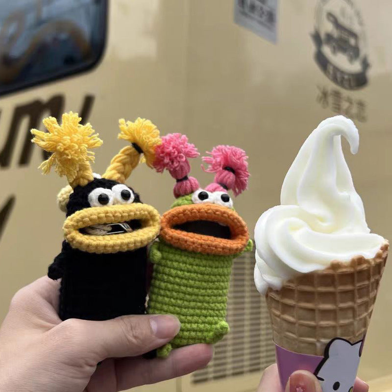 Creatieve uittrekbare Handgebreide Wollen Sleuteletui